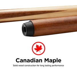 Viper Commercial/House 57" 1-Piece Canadian Maple Billiard/Pool Cue, 21 Ounce