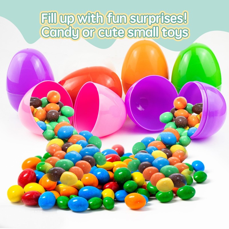 Nyicey 36 Pack Plastic Easter Eggs for Easter Basket Hunt