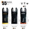 FEWELL 55PCS Oscillating Saw Blades, Universal Titanium Multitool Blades for