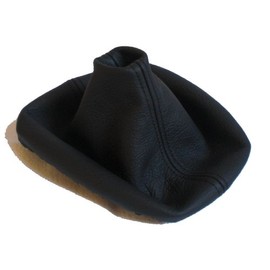 TK - 114 Shift Boot Lever Cuff Real Leather Black
