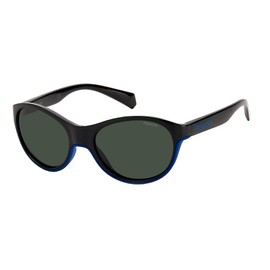 Polaroid Kids Unisex PLD 8042/S Oy4/M9 Black Azure 49 Sunglasses, One Size, Oy4/M9 Black Azure