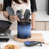 Nihow Kitchen Utensil Holder and Spoon Rest: Ceramic Utensil Holder