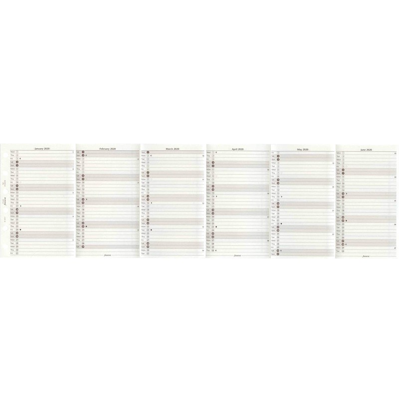 Filofax 000020-68208 Calendar