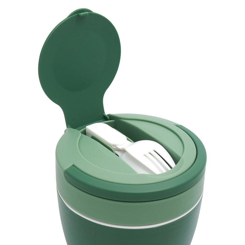 Polar Gear Microwavable Food Containers with Fold Away Cutlery, Polypropylene,