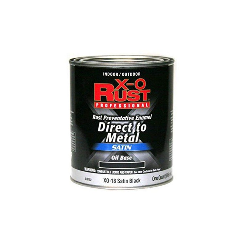 True Value XO18-QT Satin Black Premium X-O Rust Interior/Exterior Anti