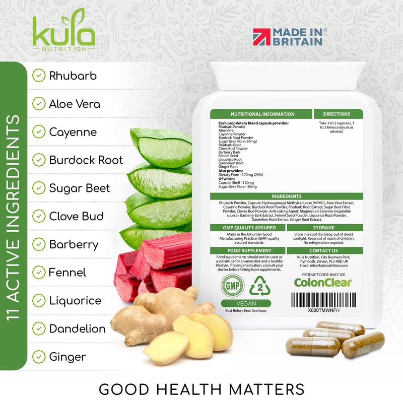 ColonClear - Colon Cleanse Detox - Aloe Vera Complex -