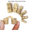 Pack of 2 Barrel Hinges 12 mm, Hidden Brass Hinges,