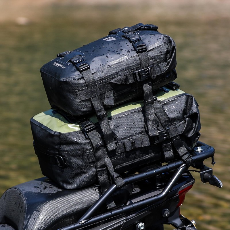 Rhinowalk Motorcycle Tail Bag, Travel Luggage Bags, Waterproof Rear Carrier,