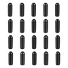 DMiotech 20 Pack 1/8" ID Black Screw Thread Protectors Rubber