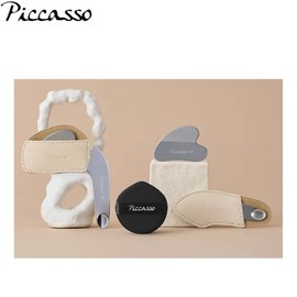 PICCASSO Spatula + Puff Set 3items, Type:Curved Set