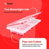 IceTopper Plus Ice Cube Tray with 2 Attached Lids -