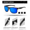 ANYLUV Polarized Sunglasses for Men Mens Sunglasses Square Unisex Lightweight