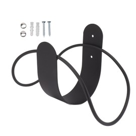 flexman Garden Hose Holder Wall Mount, Stainless Steel Heavy Duty Garden Hose Storage Holder, Strong Load Bearing Hose Reel Hose Hooks for Garden garages (Black)