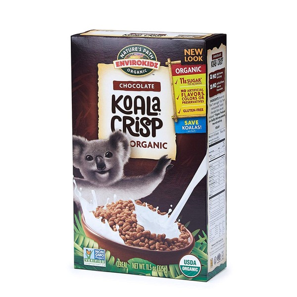 Nature’s Path EnviroKidz Koala Crisp Chocolate Cereal, Healthy, Organic, Gluten-Free,