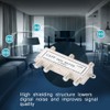 Wendry 6 Way Coaxial Cable Splitter, 5-1000MHz CATV TV Antenna