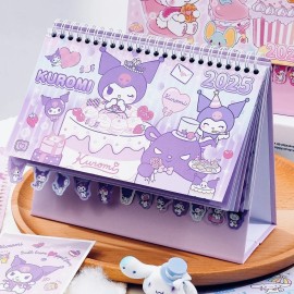 Sanrio Kuromi 2025 Super Cute Mini Desk Calendar With Stickers