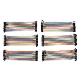 Jumper Wires,Yakomon 240pcs Dupont Wire Breadboard Jumper Wires Female to Female/Male to Female/Male to Male,Multicolored Jumper Cables Kit for DIY (6 * 20cm MF/MM/FF)