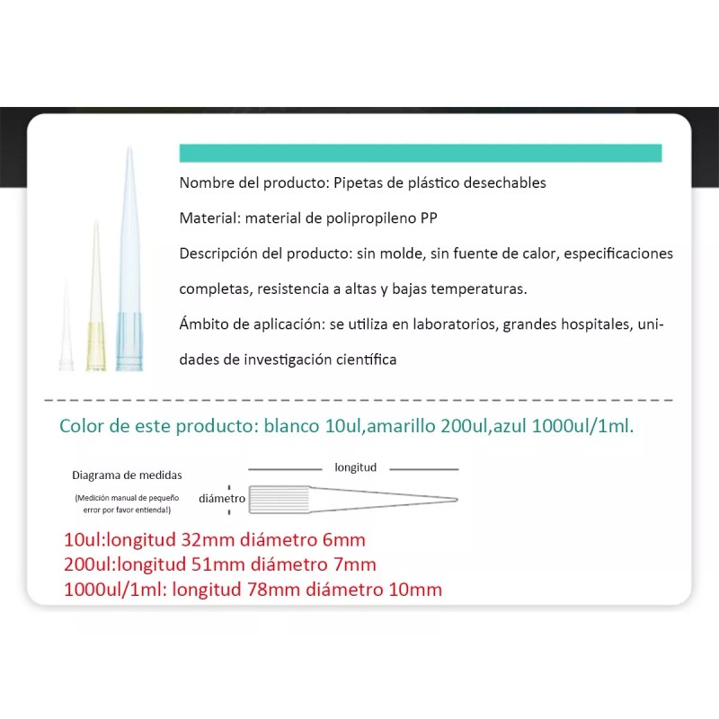 Axygen Puntas Amarillas De 10ul Para Micropipeta - 1000 Piezas