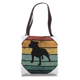 Staffordshire Dog Staffy Retro Vintage 70s 80s Breed Kennel Tote Bag