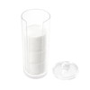 Acrylic Cotton Rounds Holder with Lid for Vanity, Facial Makeup
