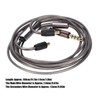 Yunseity A2DC Jack Headphone Cable Headphone Upgrade Cable with Microphone