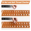 Nut and Bolt Thread Checker 14 Inch and 14 Metric