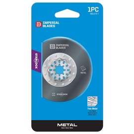 Imperial Blades Starlock 3-3/8" Thin Metal Segment Oscillating Multi-Tool Blade, 1PC (Fits: Bosch and Fein. Also fits non-Starlock multi-tools: Milwaukee, Ridgid, Makita, Rockwell and more), One Size (IBSL410-1)
