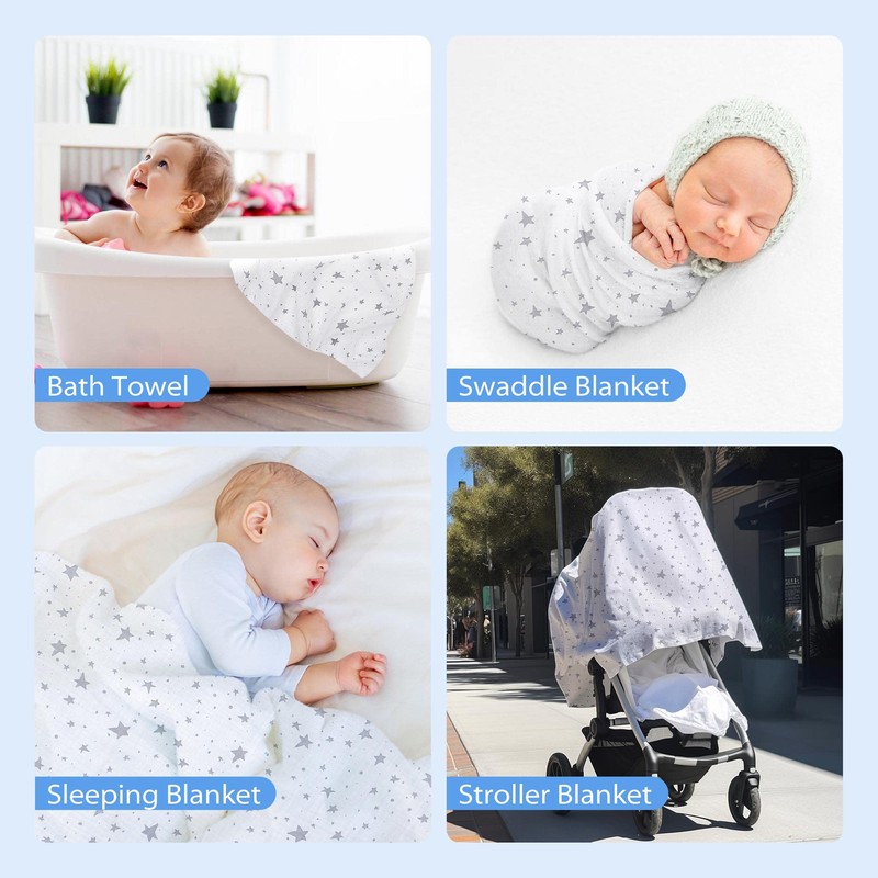 Miracle Baby muslin blanket swaddle Cotton Summer 110x150cm for Boys