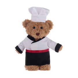 Apricot Lamb Chefkoch Bär Plüschtiere für Kinder, weiche niedliche Kuscheltier für Baby Mädchen und Jungen, Flauschige Bär Braun 28 cm