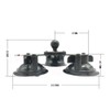 QOTSTEOS RAM Mount Twist Lock Suction Cup Base 360 Degree