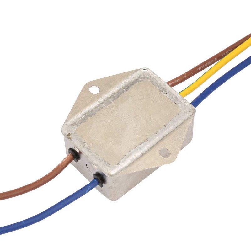 EMI Mains Filter 230V, CW1B-10A-L(040) Single-Phase Filter for 115V/250V, 10A,
