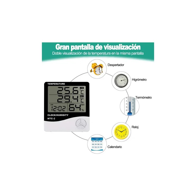 4pcs Higrometro Digital Termometro Htc-2 Medidor De Humedad