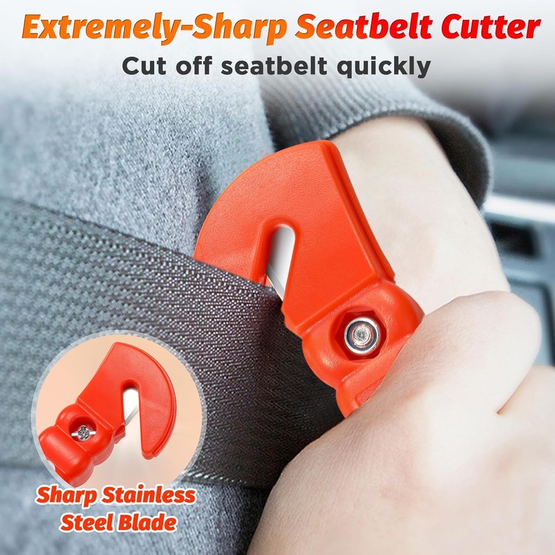 ipow [2 Pack] Car Emergency Escape Window Break Hammer Safety