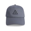 CafePress Triangle Icon Unique Adjustable Baseball Hat Gray