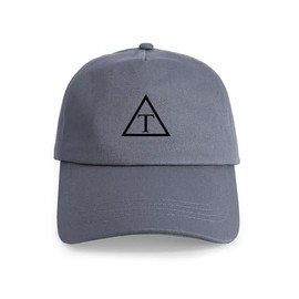 CafePress Triangle Icon Unique Adjustable Baseball Hat Gray