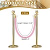 sourcing map Velvet Stanchion Rope 3.28 Ft/1 M, Barrier Rope
