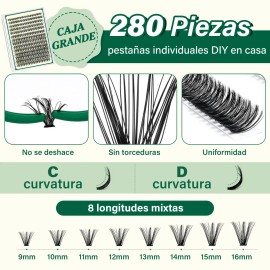 Kit Pestañas Mink Sintético Keyyou Ky-rrkit-30d+40d