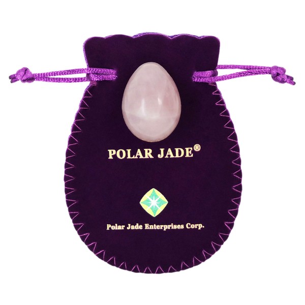 Rose Quartz with Egg Kegel Exercise Fitness as Yoni Egg