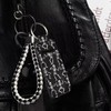 SEANATIVE Goth Lipstick Keychain Holder for Women Dancing Skull Chapstick