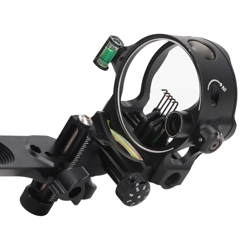 Bow Target Sight 5 Pins with Retina Function Aluminium Alloy