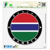 Gambia Banjul Vinyl Car Bumper Window Sticker 2" x 2"