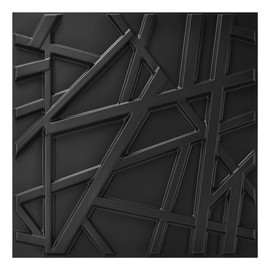 Art3d 100 Pack Decorative 3D Wall Panels, 97 Sq.Feet PVC Interior Wall Décor, 11.8"x11.8", Black