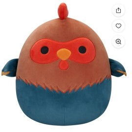 Squishmallows 5 inch Reed the red and blue Rooster - Childs Ultra Soft Plush Toy