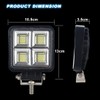 AUTOJARE 4 Inch LED Work Light 12 V Additional Headlight