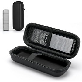 Yinke Hard Travel Bag with Attachment Storage Bag for Hybrid Electric Trimmer and Razor, Waterproof Carry Bag, Portable Storage Bag for O Blade Norelco Pro, Black