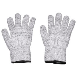 Lurch 70098 Cut Resistant Gloves Size L for Safe Food Cutting - Grey
