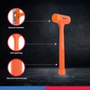 NEIKO 02849A 4 Lb Dead Blow Hammer, Neon Orange |