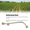 Garden Sprayer Nozzle Double Outlets Brass Agricultural Water Mist Atomizing