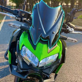 Midimttop Motorcycle Windshield Z900 Wind Deflector Windscreen Front Flyscreen Fairing fit for Z900 Z-900 Z 900 Accessories 2020 2021 2022 2023 2024 (Dark Smoke)