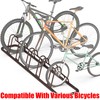 SIMPLE HOUSEWARE 5 Bike Bicycle Floor Parking Adjustable Storage Stand,